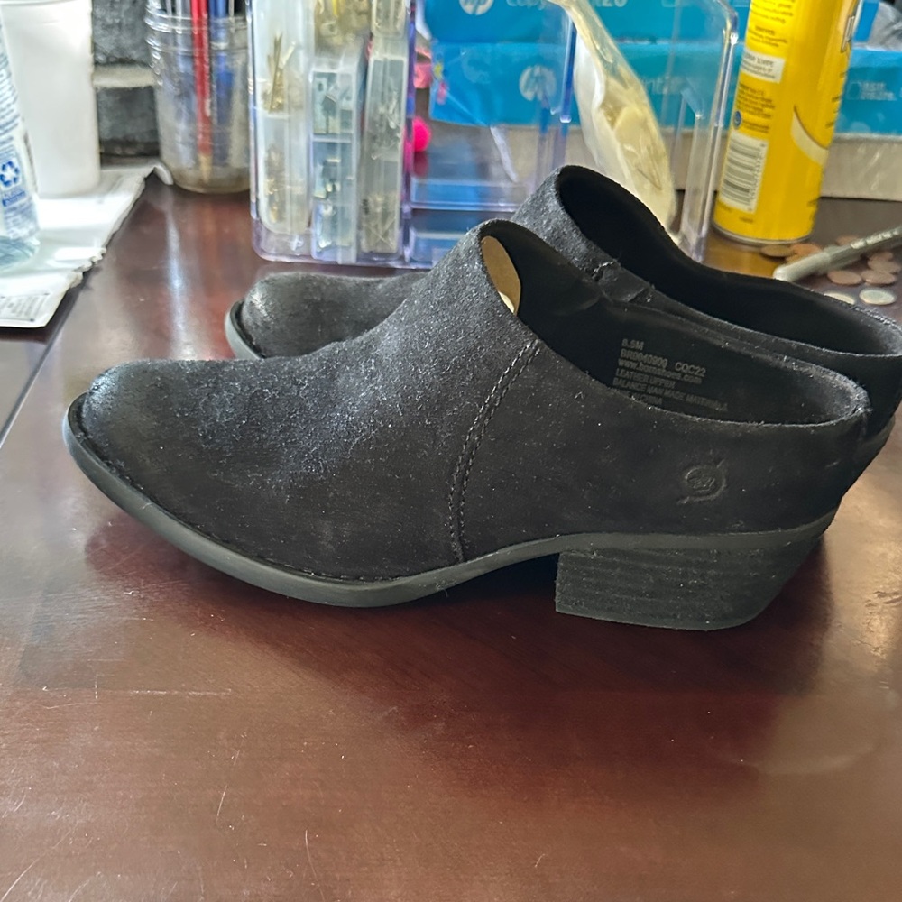 Born Women Dark Suede Loafers - Picture 5 of 7